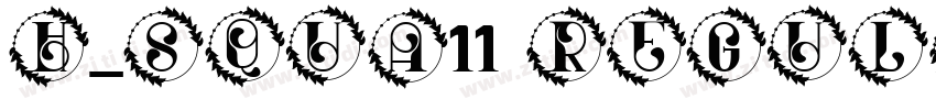 H_SQUA11 Regular字体转换